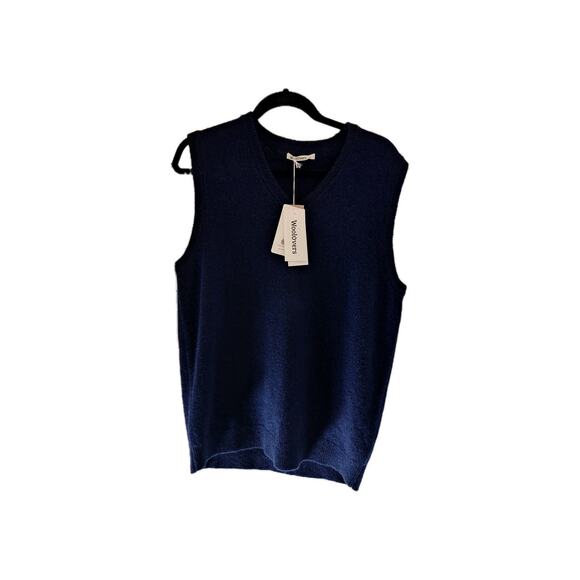 Woolovers Size M V Neck LambWool Sweater Men's Pullover Vest NWT Sleeveless - Picture 1 of 8